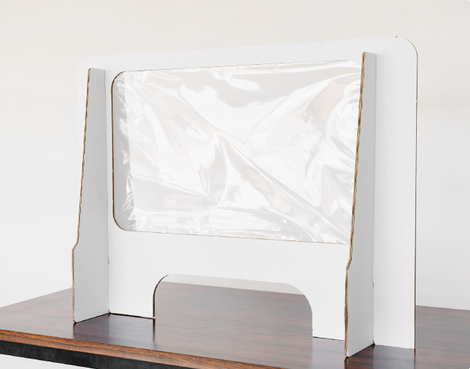 段ボールカウンターパーテーション